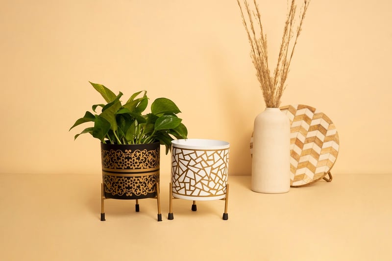 Upcycled garden planters